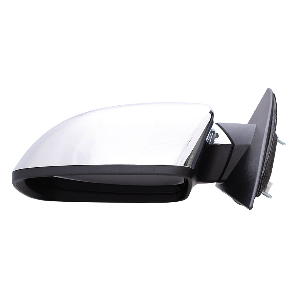 Side View Power Mirror for 11-14 Chrysler 200 Sedan Drivers Heated Chrome Cover