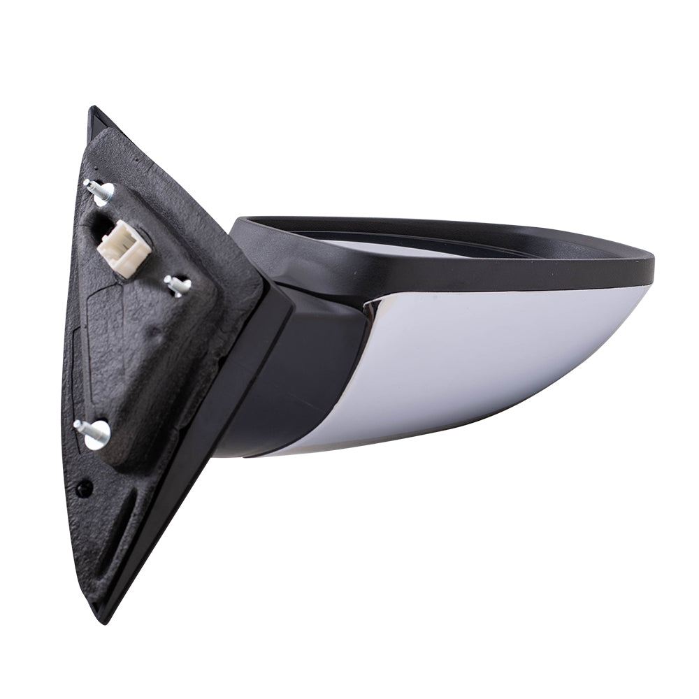 Replacement Passengers Power Side View Mirror Heated with Chrome Cover Compatible with 2011-2014 200 Sedan 68081540AD