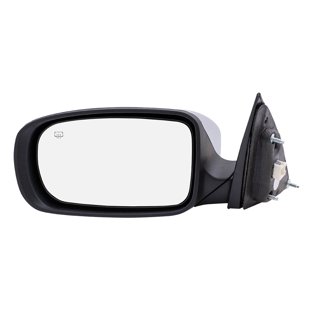 Side View Power Mirror for 11-14 Chrysler 200 Sedan Drivers Heated Chrome Cover