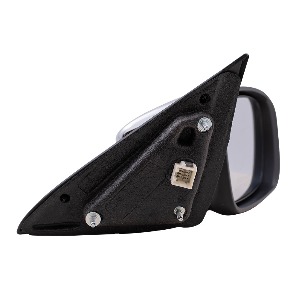 Brock Replacement Set Driver and Passenger Power Side View Mirrors Heated with Chrome Covers Compatible with 2011-2014 200 Sedan 68081541AD 68081540AD