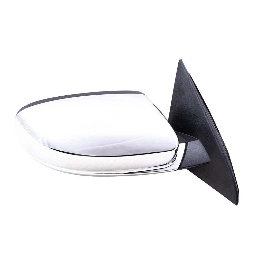 Replacement Passengers Power Side View Mirror Heated with Chrome Cover Compatible with 2011-2014 200 Sedan 68081540AD