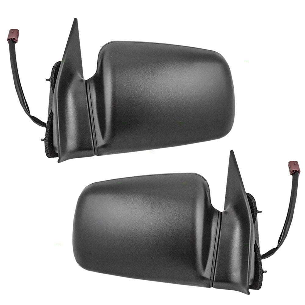Driver and Passenger Power Side View Mirrors Heated Textured Replacement for Jeep SUV 4883023 4883022