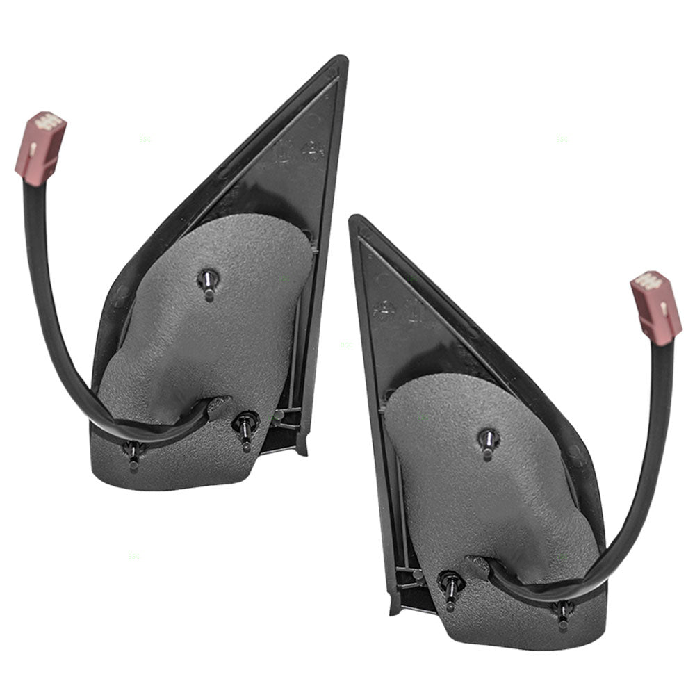 Driver and Passenger Power Side View Mirrors Heated Textured Replacement for Jeep SUV 4883023 4883022