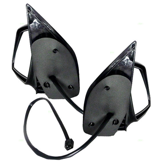 Driver and Passenger Power Side View Mirrors Heated Textured Replacement for Jeep SUV 55154803 55154802