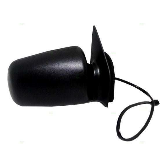 Replacement Passenger Power Side View Mirror Heated Textured Black Compatible with 1996 1997 1998 Grand Cherokee 55154802