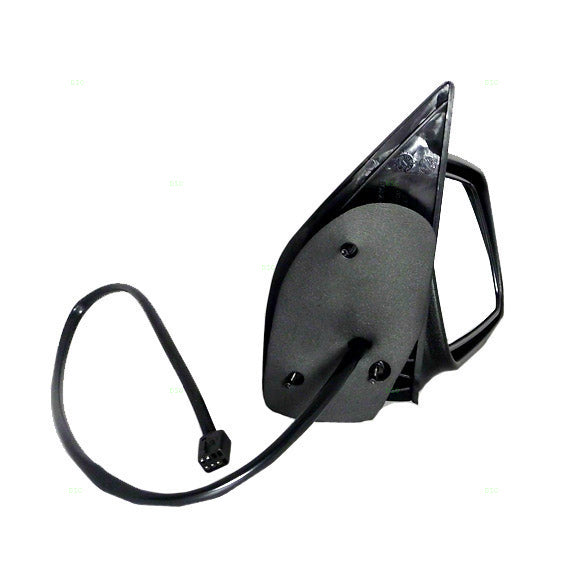 Replacement Passenger Power Side View Mirror Heated Textured Black Compatible with 1996 1997 1998 Grand Cherokee 55154802