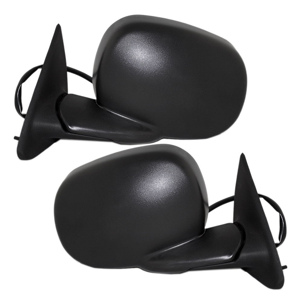 Driver and Passenger Power Side View Mirrors Heated 6x9 Replacement for Dodge Pickup Truck SUV 55077079AB 55077078AC