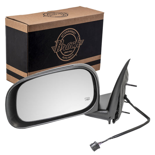 Side View Mirror for 04-09 Dodge Durango Driver Power Heated Textured 55077401AM