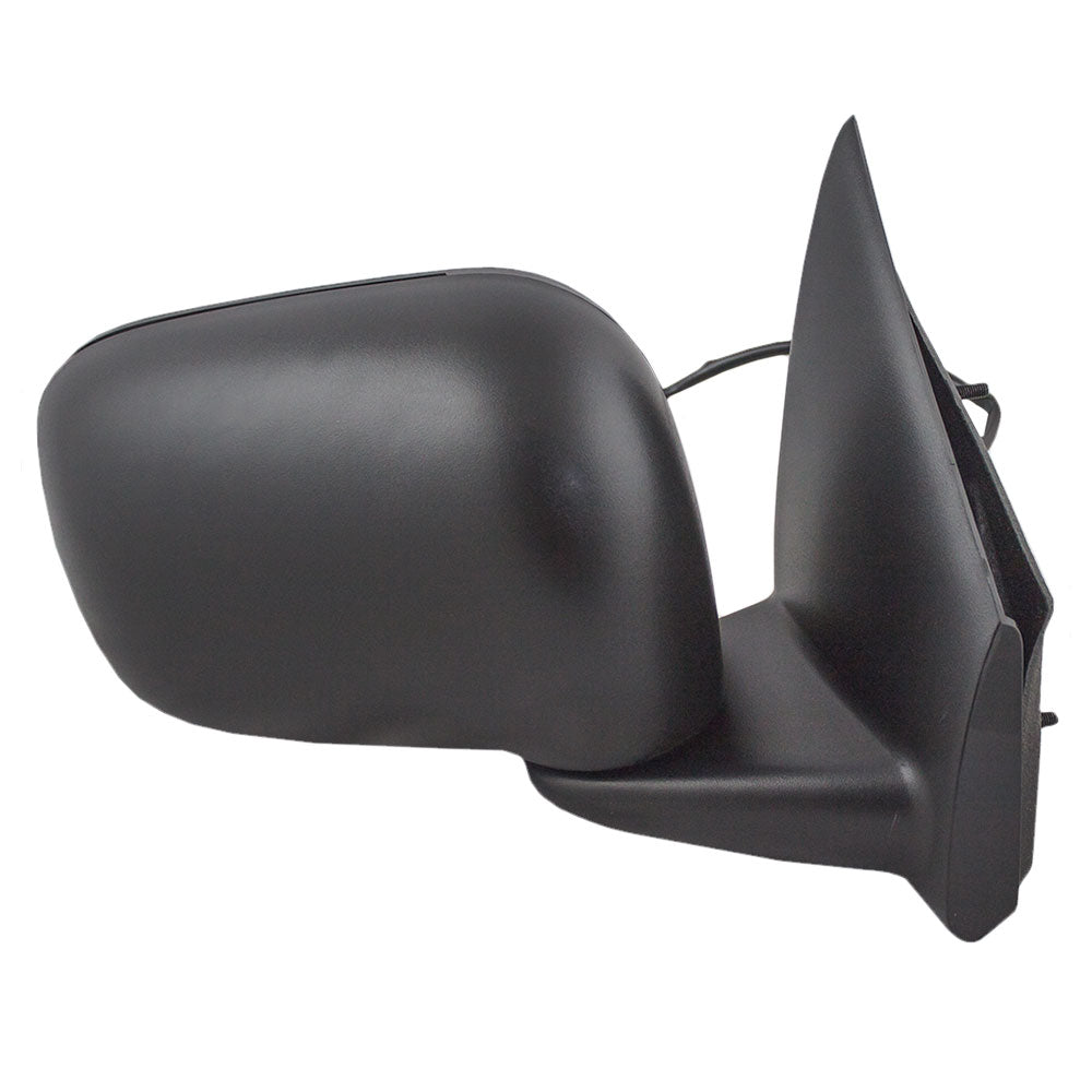 Replacement Passenger Power Side View Mirror Heated Textured Black Compatible with 2004-2009 Durango 55077400AM