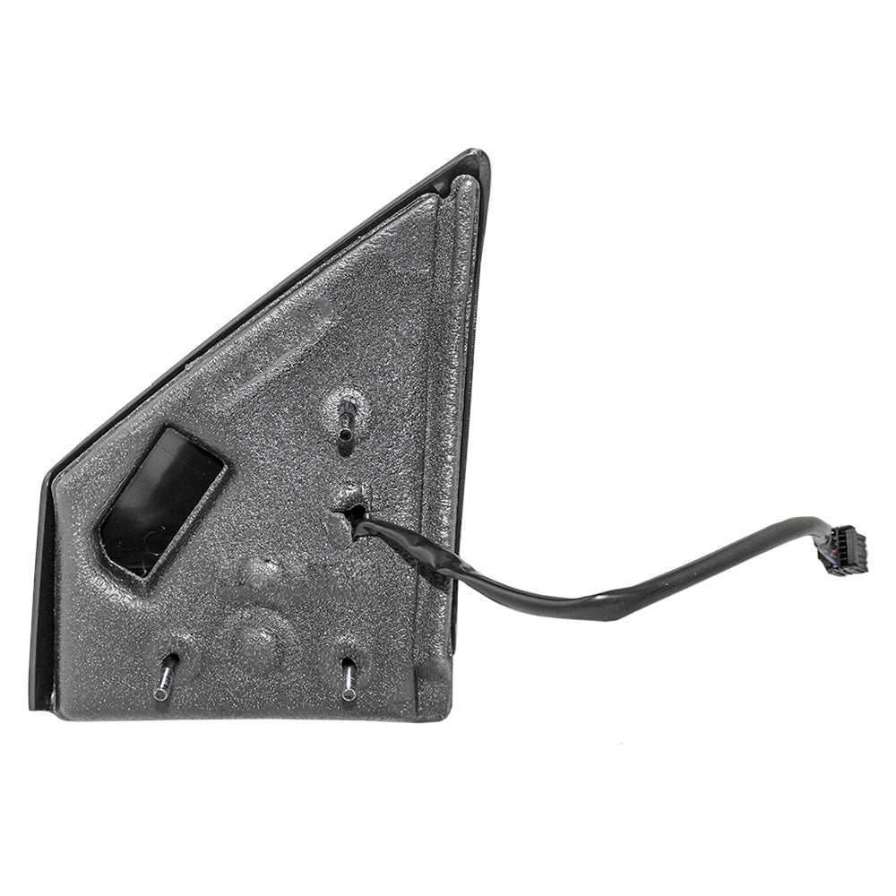 Replacement Passenger Power Side View Mirror Heated Textured Black Compatible with 2004-2009 Durango 55077400AM