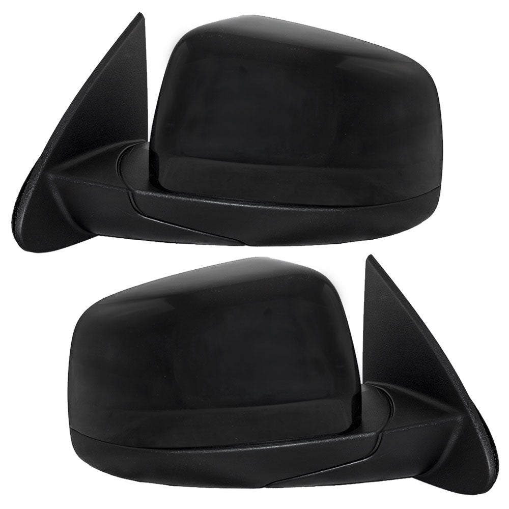 Pair Set Power Side View Mirrors Heated Manual Folding Replacement for 11-18 Dodge Durango 5SH43TZZAF 5SH42AXRAD