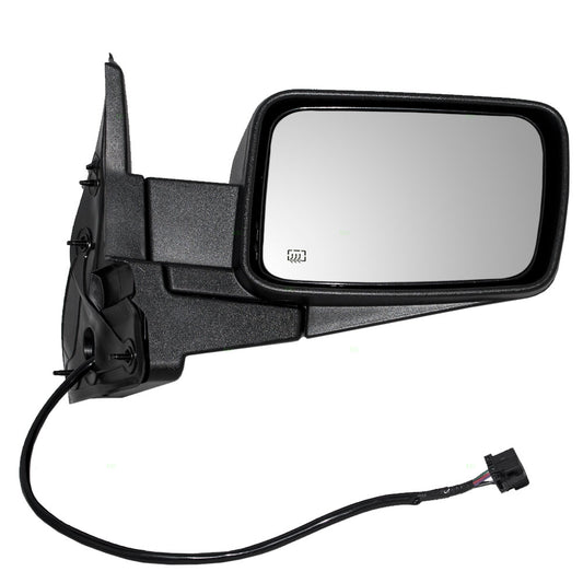 Side Mirror for 06-10 Jeep Commander Passengers Power Heated Textured 55396636AD