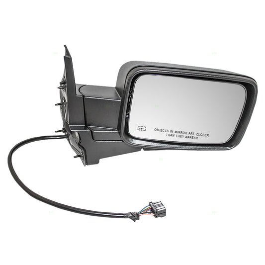Mirror for 06-10 Jeep Commander Passenger Side View Power Heated Memory Textured