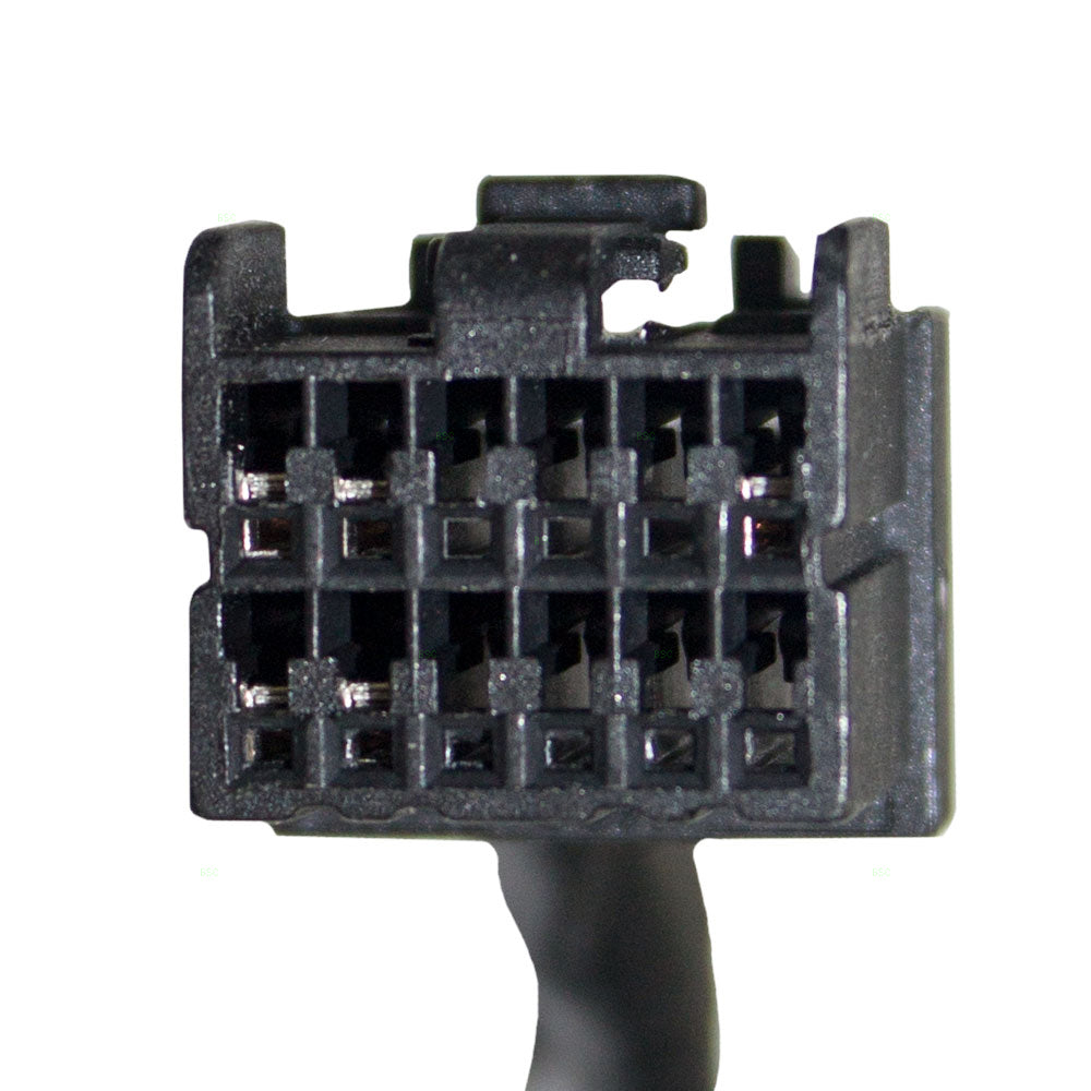 Driver and Passenger Power Side View Mirrors Heated with 8" Pigtail Textured Replacement for Jeep SUV 55155233AE 55155232AE