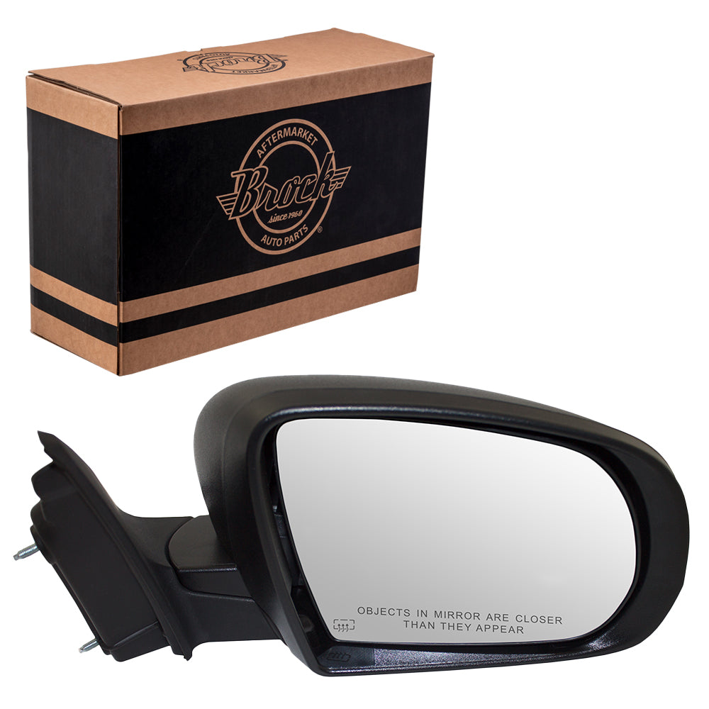 Passenger Side Power Mirror Textured Black for 2014-2019 Cherokee 68164060AD