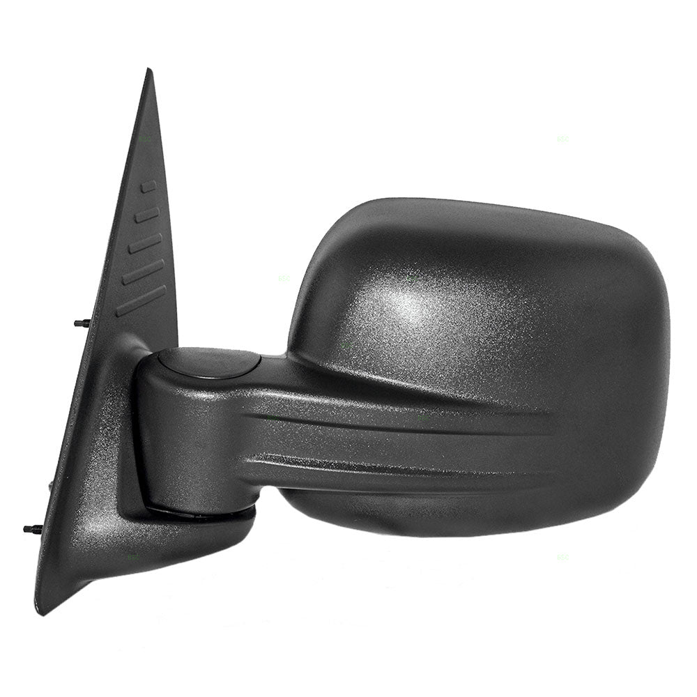 Replacement Driver Power Side View Mirror Heated Textured Black Compatible with 2002-2007 Liberty 55155843AI
