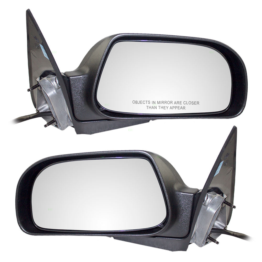 Replacement Set Driver and Passenger Power Side View Mirrors Heated Textured Compatible with 2004-2005 Pacifica 4857909AC 4857908AD