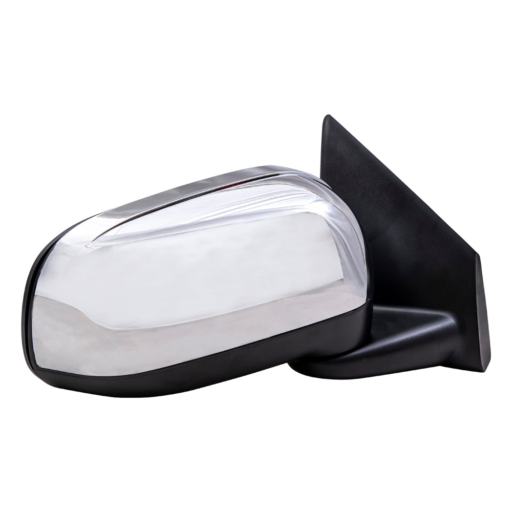 Replacement Passenger Power Side View Mirror Heated with Chrome Cover Compatible with 2007-2009 Aspen 55364664AI
