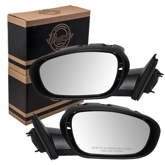Replacement Pair Set Power Side View Mirrors Heated w/ Ready-to-Paint Caps Compatible with 2006-2010 300 2006-2008 Magnum 1CJ991XRAC 1CJ981XRAC