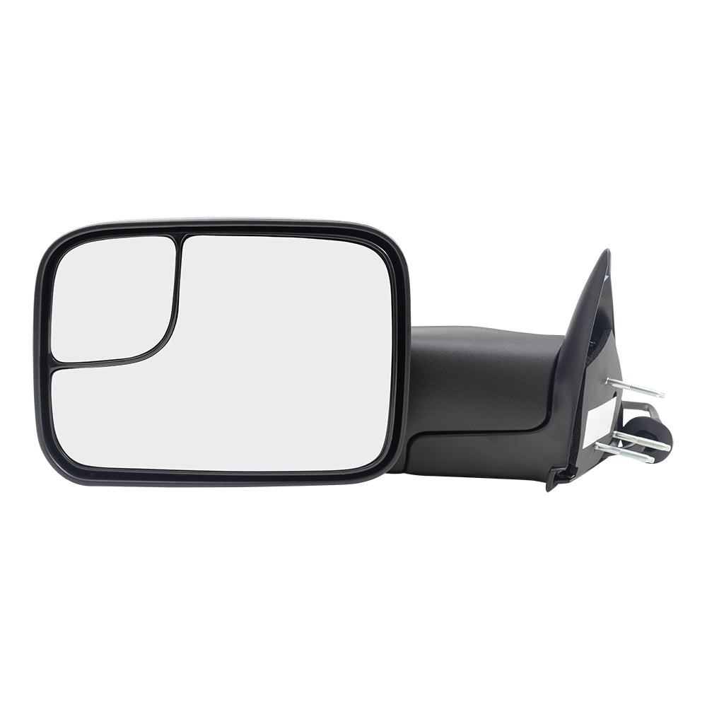 Brock Replacement Drivers Power Tow 7x10 Fip-Up Performance Upgrade Mirror w/ Mounting Bracket Textured Compatible with 1994-1997 1500 2500 3500 Pickup Truck 55074917