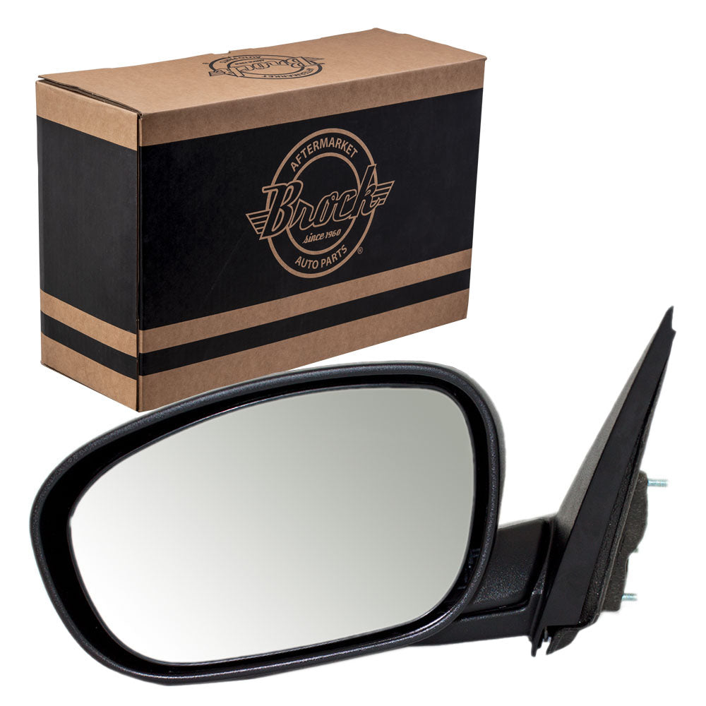 Driver Side Power Mirror Smooth Black with Heat for 2006-2010 Charger