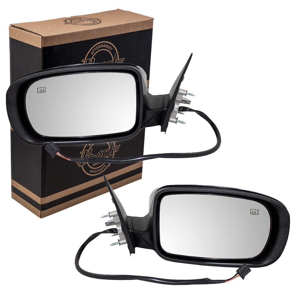 Replacement Pair Set Power Side View Mirrors Heated Compatible with 2011-2018 300 1TK87DX8AG 1TK86DX8AG