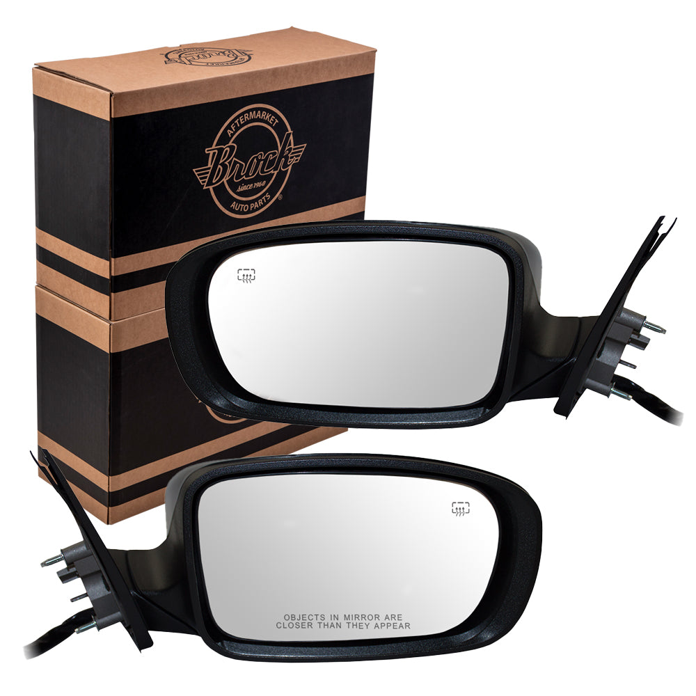 Replacement Pair Set Power Side View Mirrors Heated Memory Compatible with 2011-2018 300 1TV63DX8AE 1TV62DX8AE