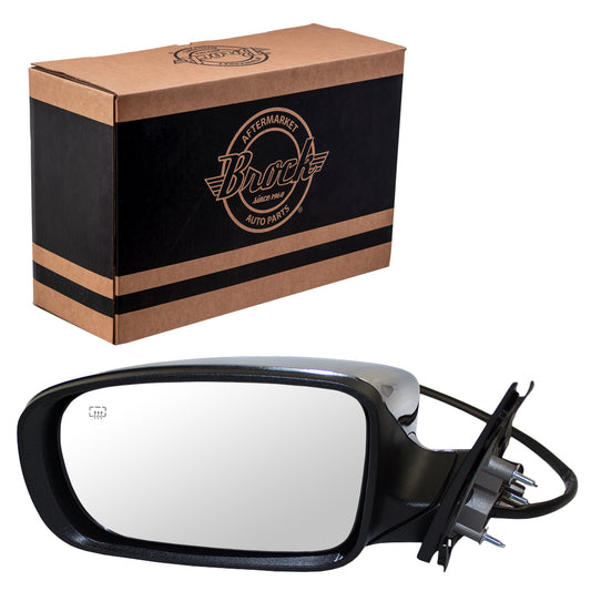 Side View Mirror for 11-18 Chrysler 300 Drivers Heated Memory w/ Chrome Cover