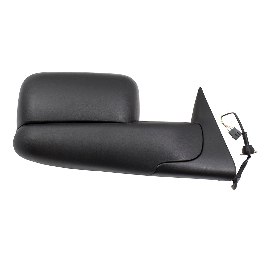 Brock Replacement Passenger Performance Upgrade Power Side View Tow Mirror Orignal Arm Design 7x10 Flip-Up Textured w/ Mounting Bracket Compatible with 1994-1997 1500 2500 3500 Pickup Truck 55076519