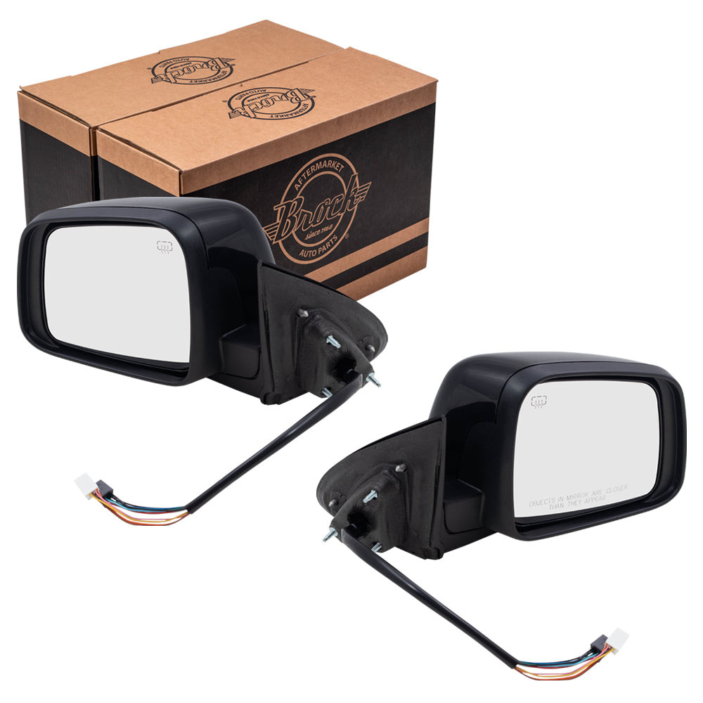 Replacement Pair Power Side Mirrors Compatible with 2011-2019 Durango