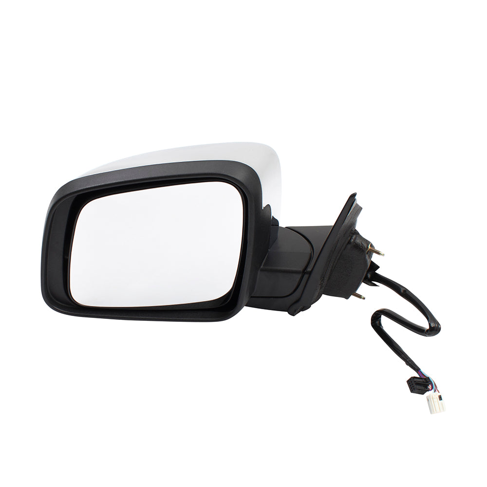 BROCK Pair Set Power Side View Mirrors Heated Signal Memory Chrome Replacement for 11-19 Dodge Durango 68237573AF 68237572AF CH1320377 CH1321377
