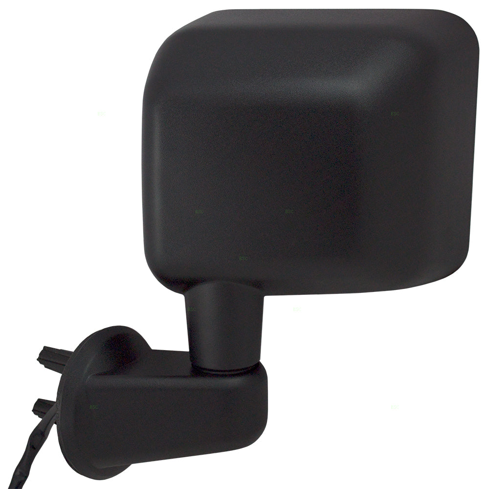 Brock Replacement Driver Side Power Mirror Textured Black Foldaway with Heat Compatible with 2014 Wrangler 68229611AA CH1320372