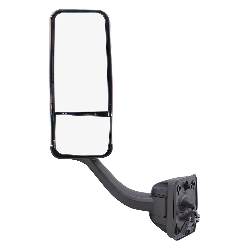 Replacement Driver's Power Mirror w/ Heat Door Mounted Compatible with 08-17 Cascadia w/ Heat A22-69637-011