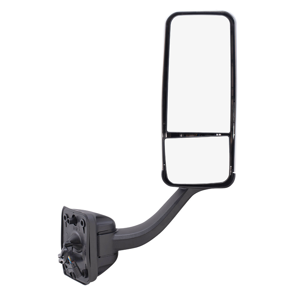 Replacement Passenger's Power Mirror Door Mounted w/ Heat Compatible with 08-17 Cascadia A22-69637-012