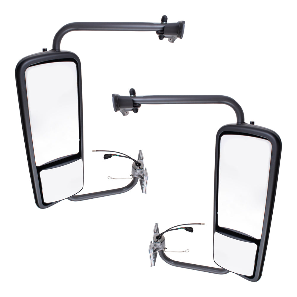 Replacement Drivers and Passengers Power Mirrors Textured Black with Heat Antenna Compatible with 1996-2017 Columbia