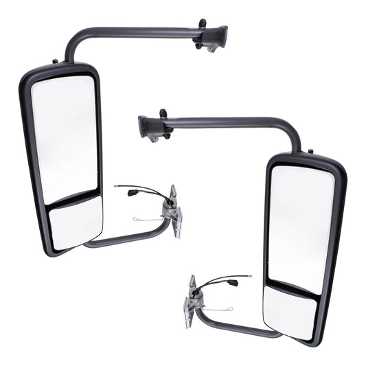 Replacement Drivers and Passengers Power Mirrors Textured Black with Heat Antenna Compatible with 1996-2017 Columbia