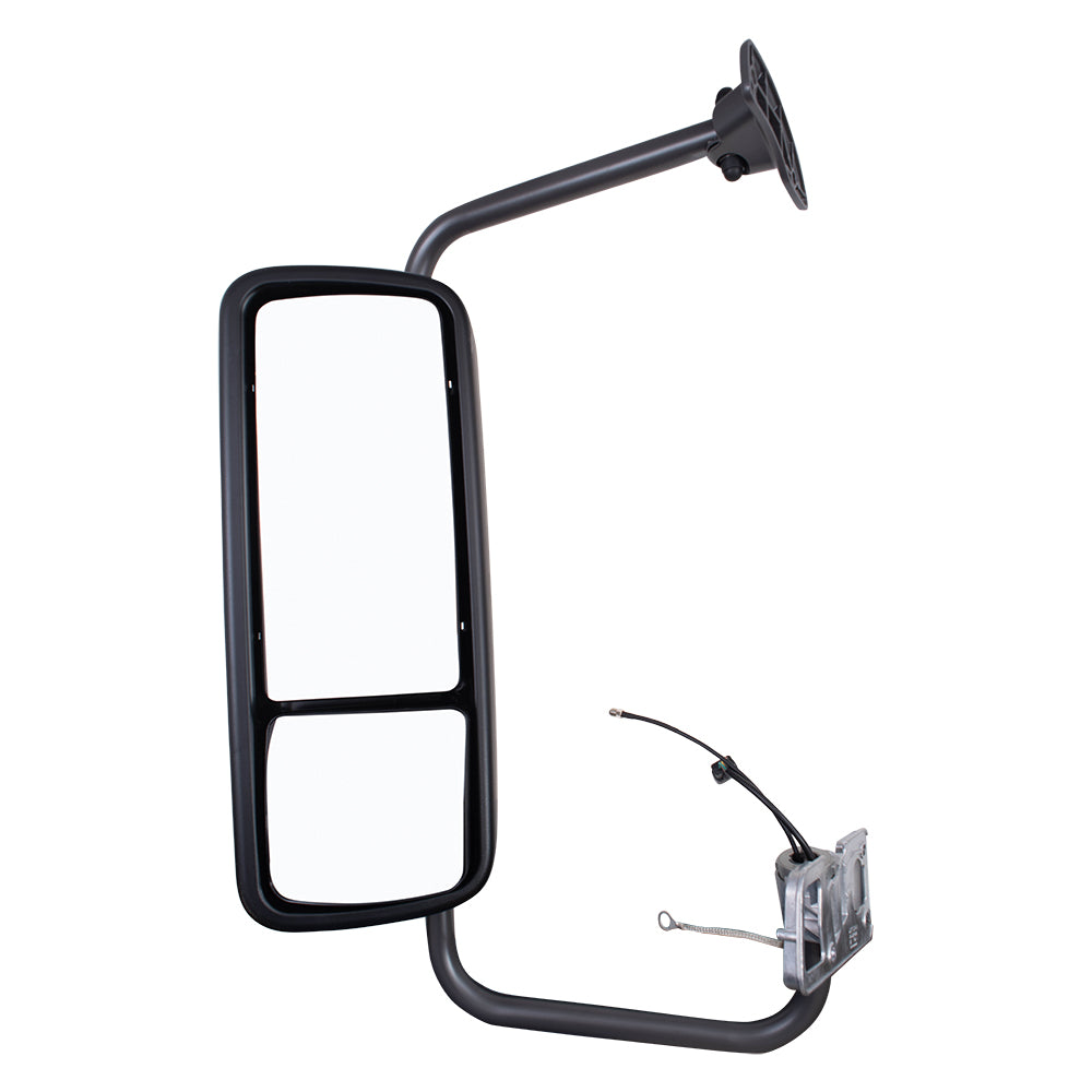 Replacement Drivers Power Mirror Textured Black with Heat Antenna Compatible with 1996-2017 Columbia A22-65433-002