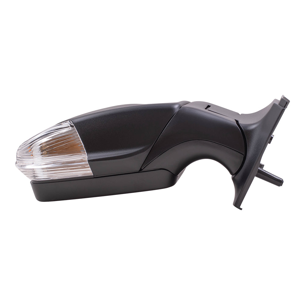 Brock Replacement Passenger Side Standard Type Manual Mirror Textured Black with Signal without Heat Compatible with 2006-2018 Sprinter