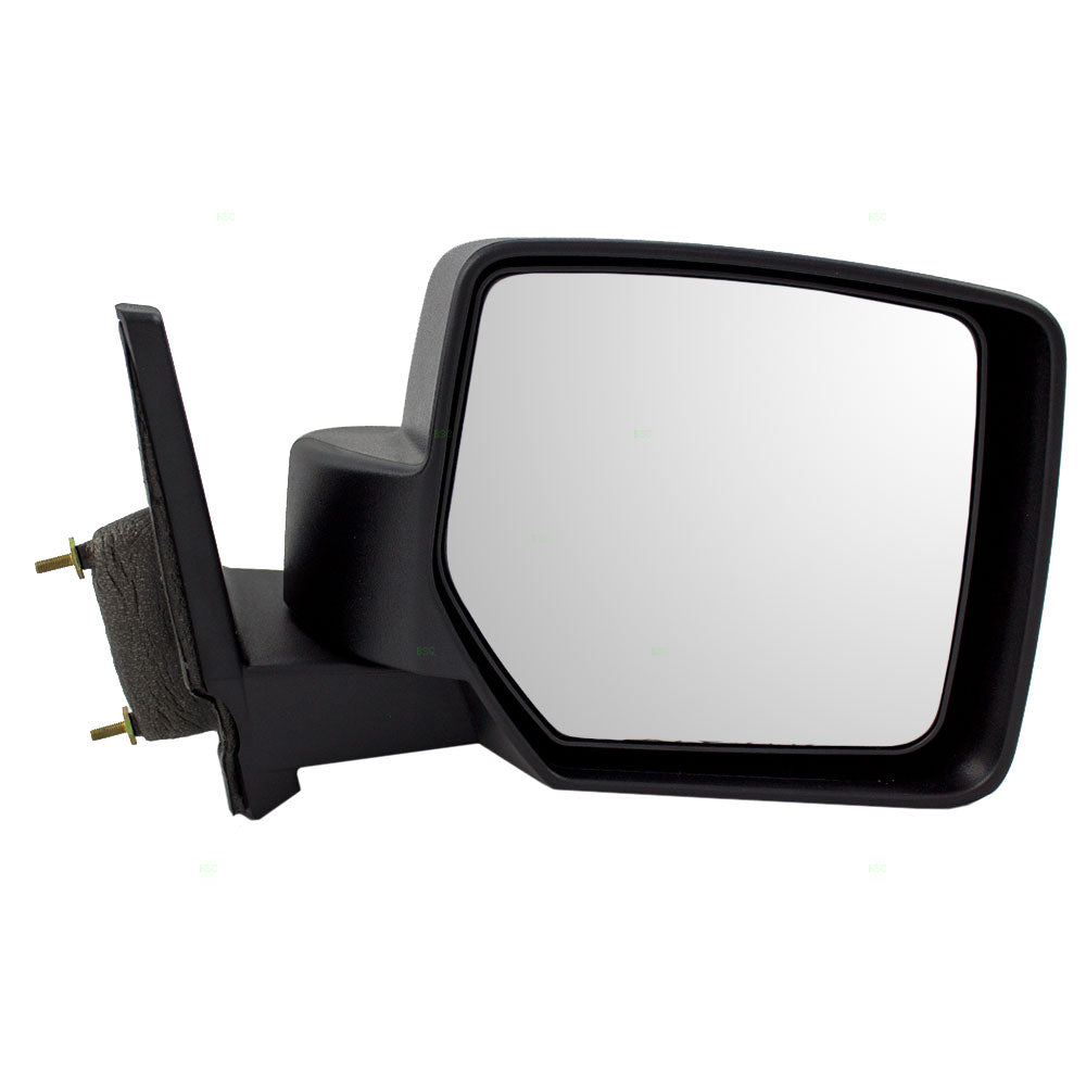 Replacement Passenger Manual Side View Mirror Textured Black Compatible with 2007-2017 Patriot 5155456AK