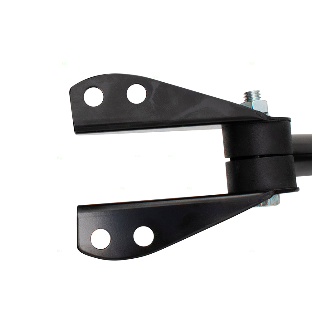 Brock Replacement Driver Side Black Manual Mirror Windshield Hinge Mounted Compatible with 1987-1994 Wrangler 55-86 CJ Series 55-82 DJ Series CH1320146