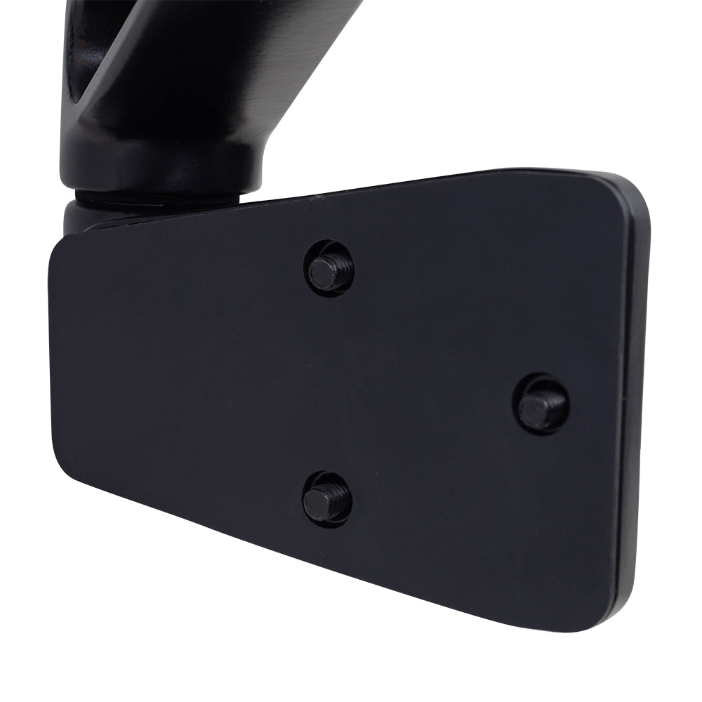 Replacement Driver Manual Side View Mirror Ready-to-Paint Door Hinge Mounted Compatible with 1987-1995 Wrangler 1997-2002 Wrangler 55027207
