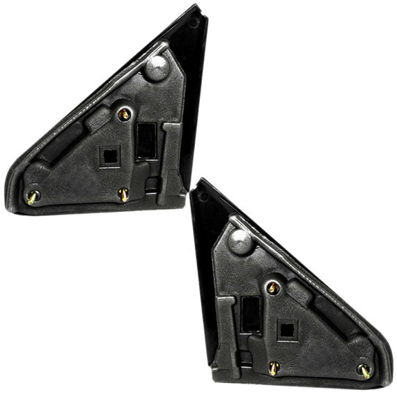 Driver and Passenger Manual Side View Mirrors Textured Replacement for Dodge Pickup Truck 55077439 55077438
