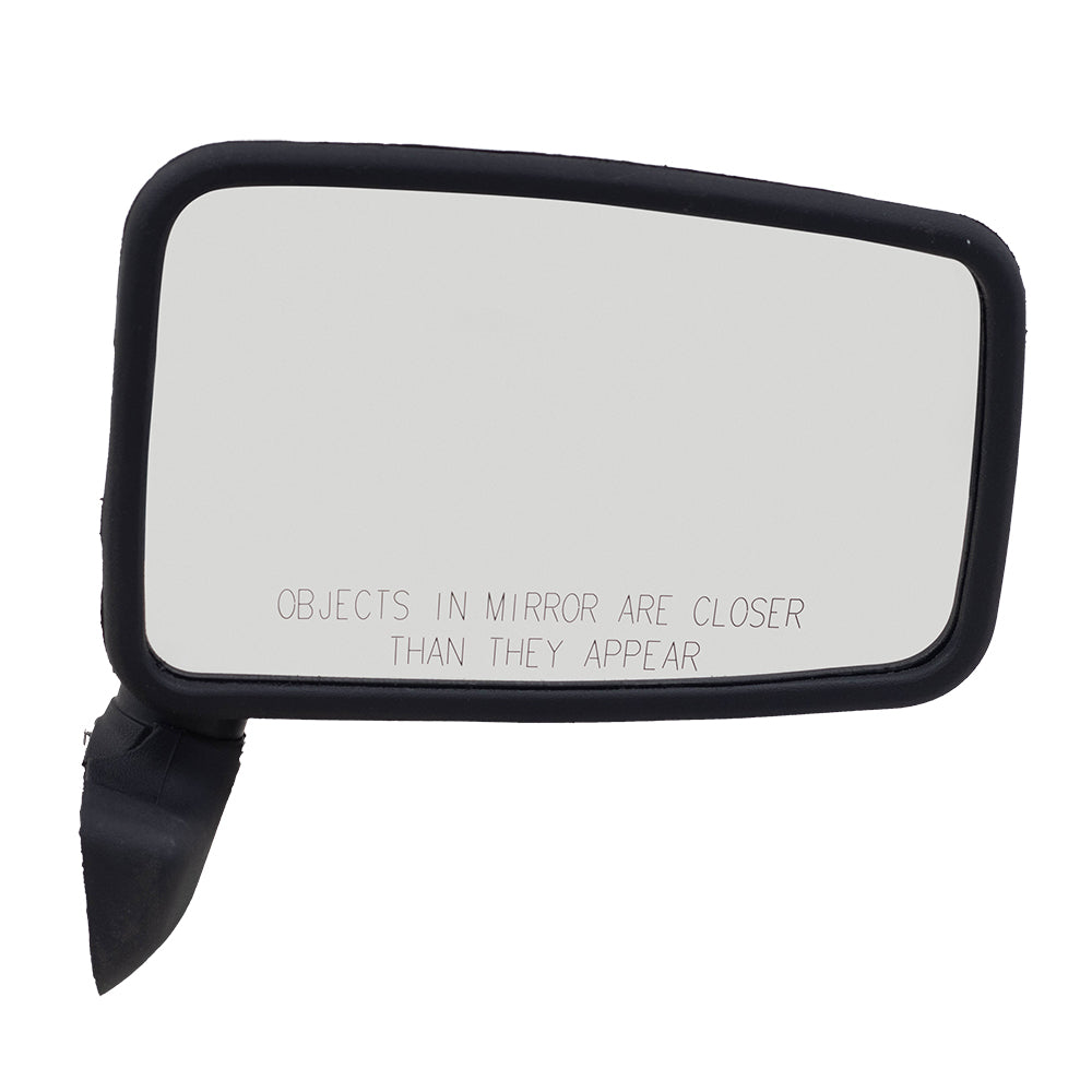 Pair Set Manual Side Mirrors Hard Door Mounted Textured Replacement for Jeep SUV Pickup Truck 55027207 55027208