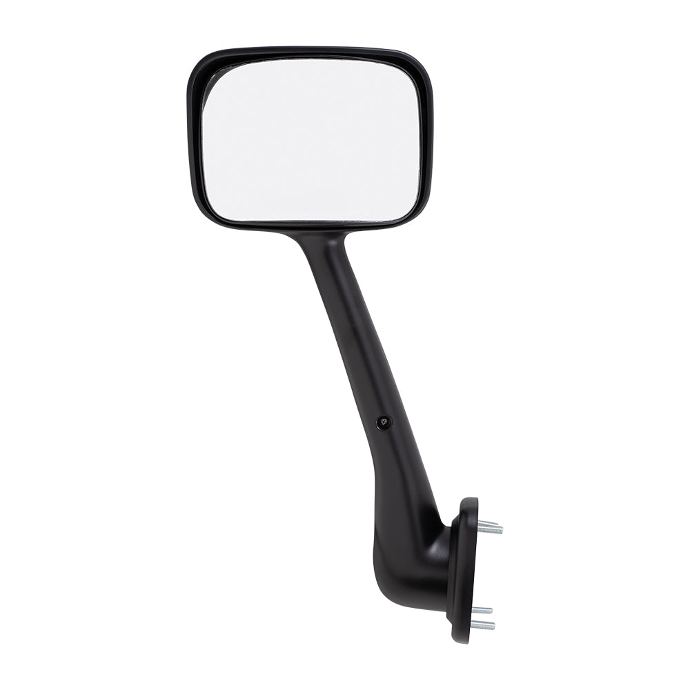 Brock Replacement Driver Side Manual Mirror Paint to Match Black Hood Mount Compatible with 2008-2017 Freightliner Cascadia