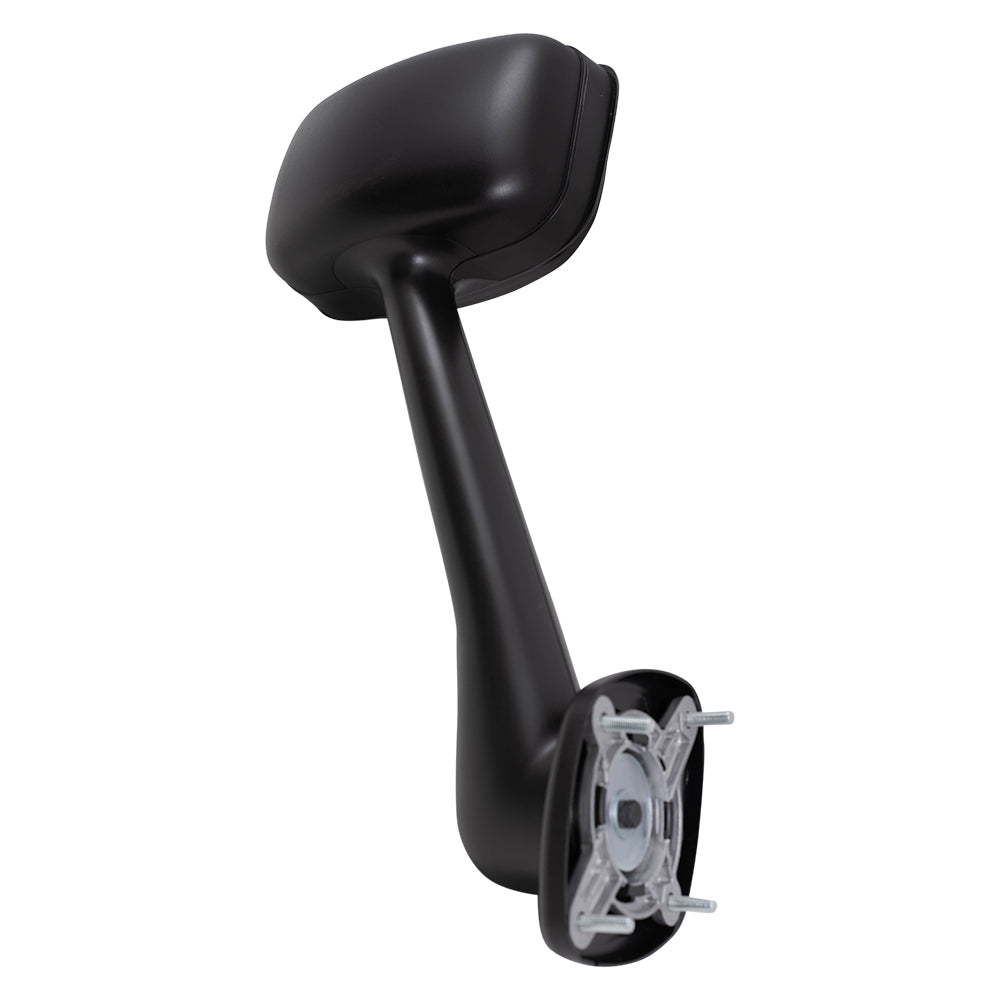 Brock Replacement Driver and Passenger Side Manual Mirrors Paint to Match Black Hood Mount Set Compatible with 2008-2017 Freightliner Cascadia