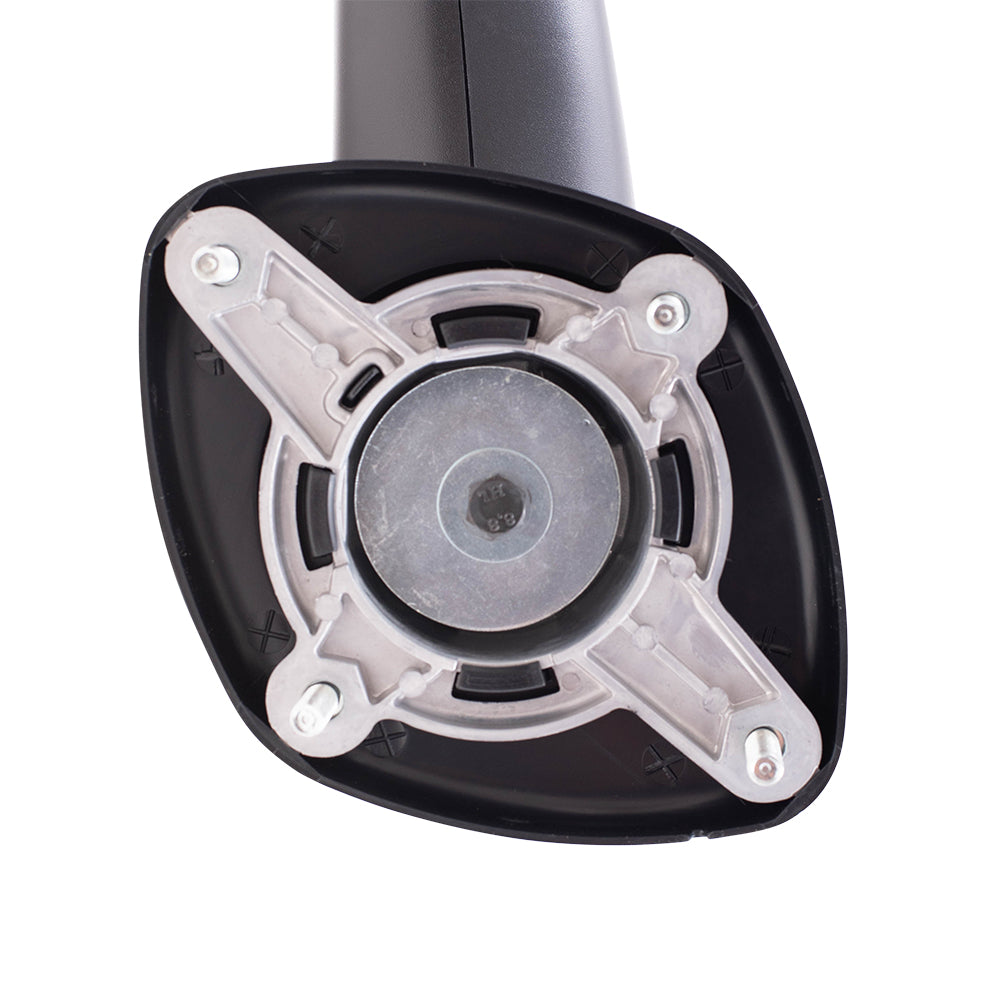 Brock Replacement Driver Side Manual Mirror Paint to Match Black Hood Mount Compatible with 2008-2017 Freightliner Cascadia