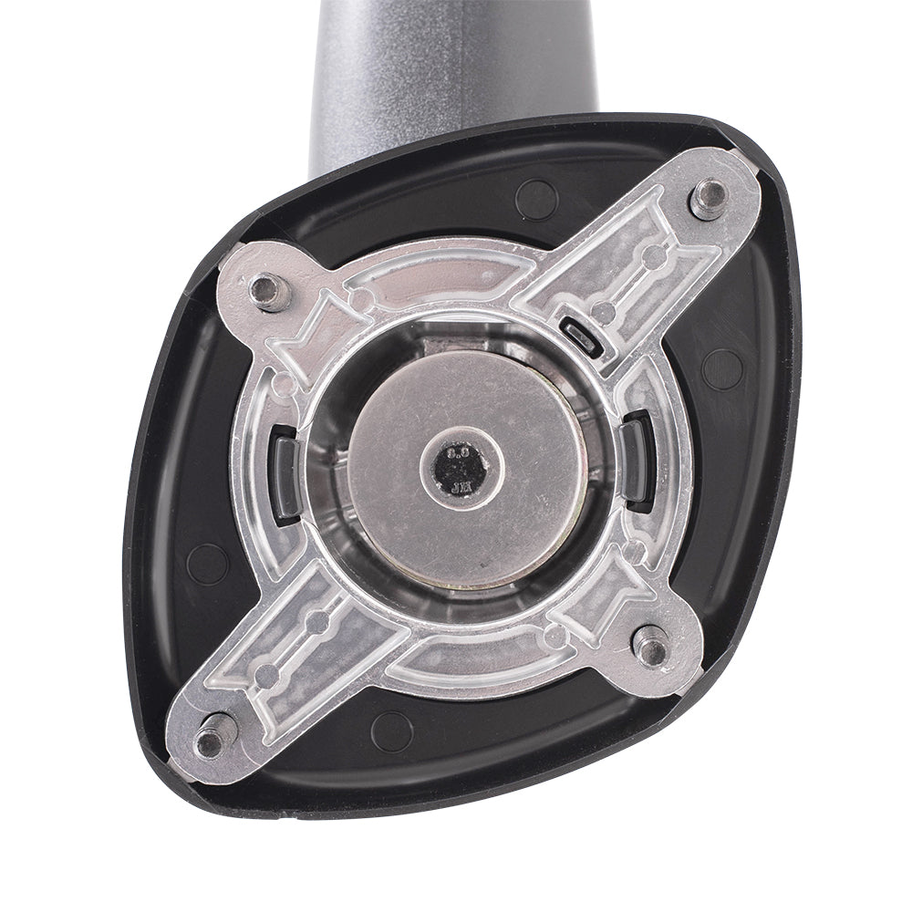 Brock Replacement Driver and Passenger Side Manual Mirrors Paint to Match Black with Chrome Cover Hood Mount Compatible with 2008-2017 Freightliner Cascadia