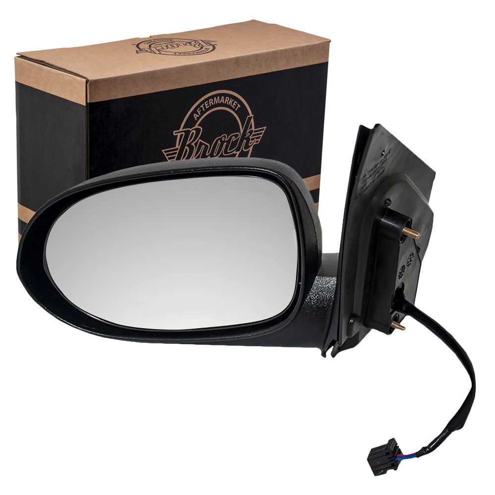 2007-2009 Dodge Caliber Power Mirror Textured Black Non-Folding Without Heat LH