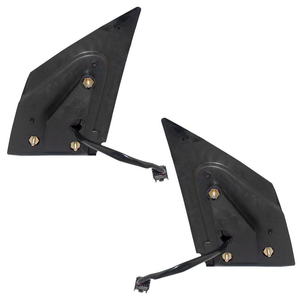 2007-2009 Dodge Caliber Power Mirror Textured Black Non-Folding Without Heat Set LH+RH