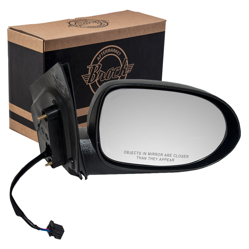 2007-2009 Dodge Caliber Power Mirror Textured Black Non-Folding Without Heat RH